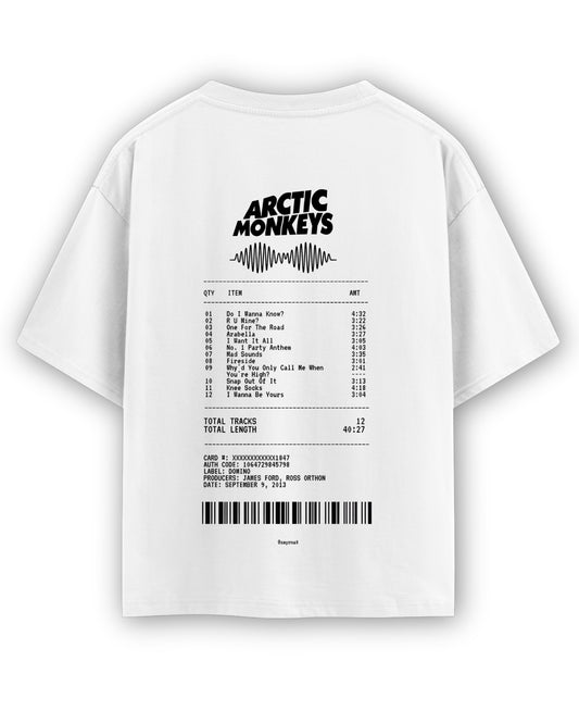 White Oversized T-shirt Back Design