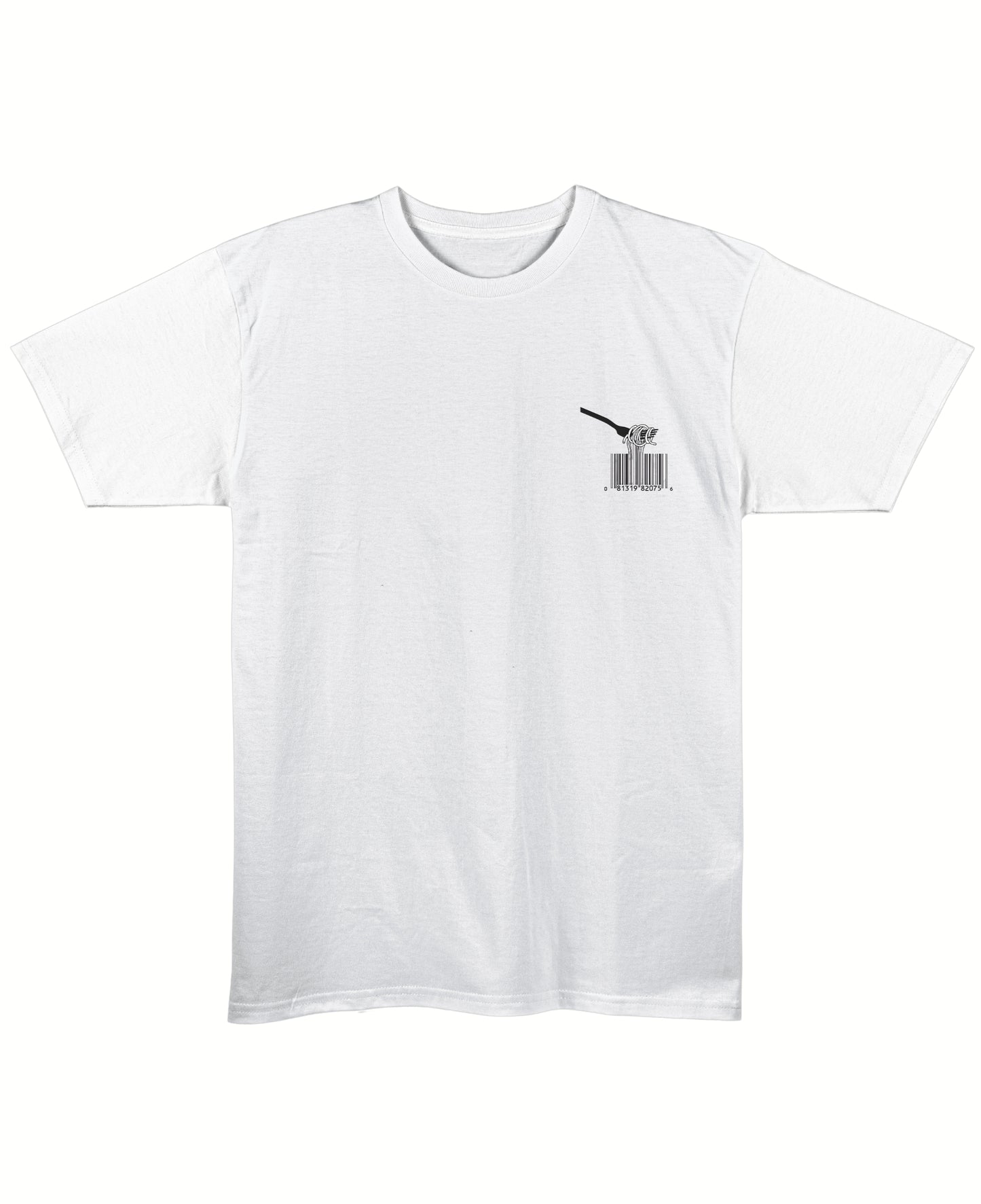 White Regular Fit T-shirt Front Design