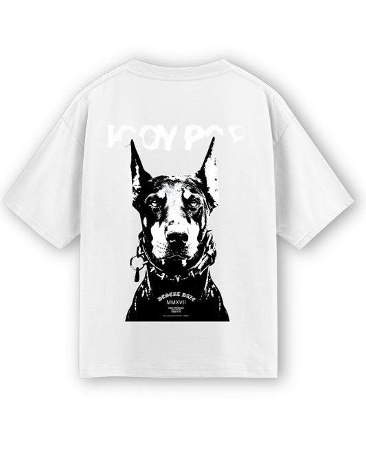 White Oversized T-shirt Back Design