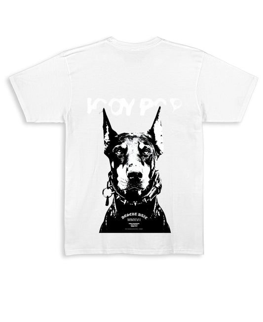 White Regular Fit T-shirt Back Design