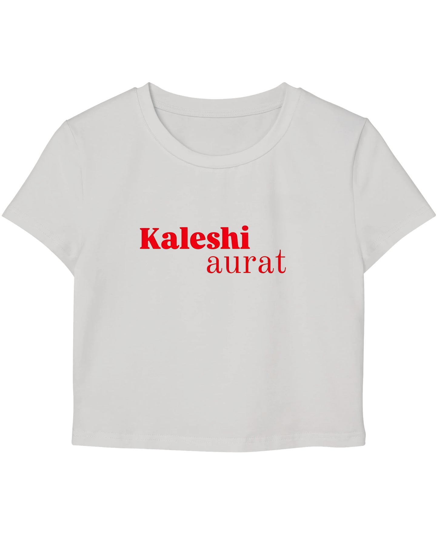 White Baby Tee Front Design
