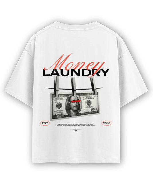 White Oversized T-shirt Back Design