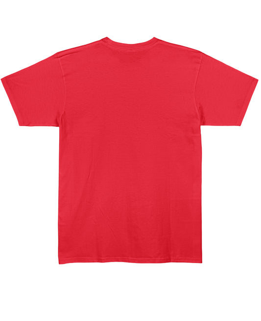 Red Regular Fit T-shirt Back Design