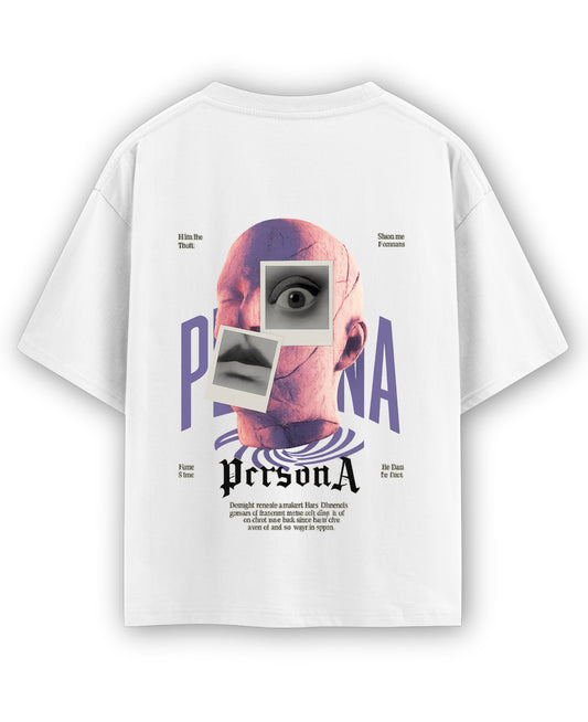 White Oversized T-shirt Back Design