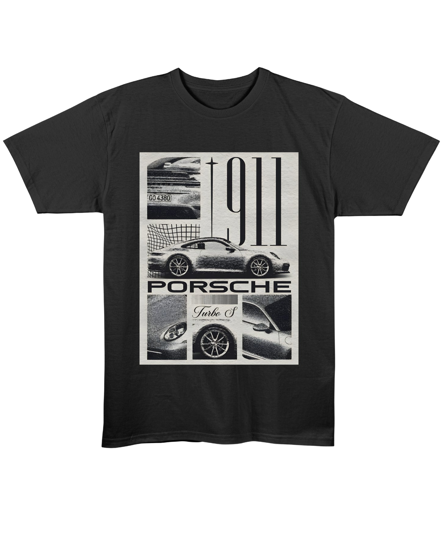 Black Regular Fit T-shirt Front Design