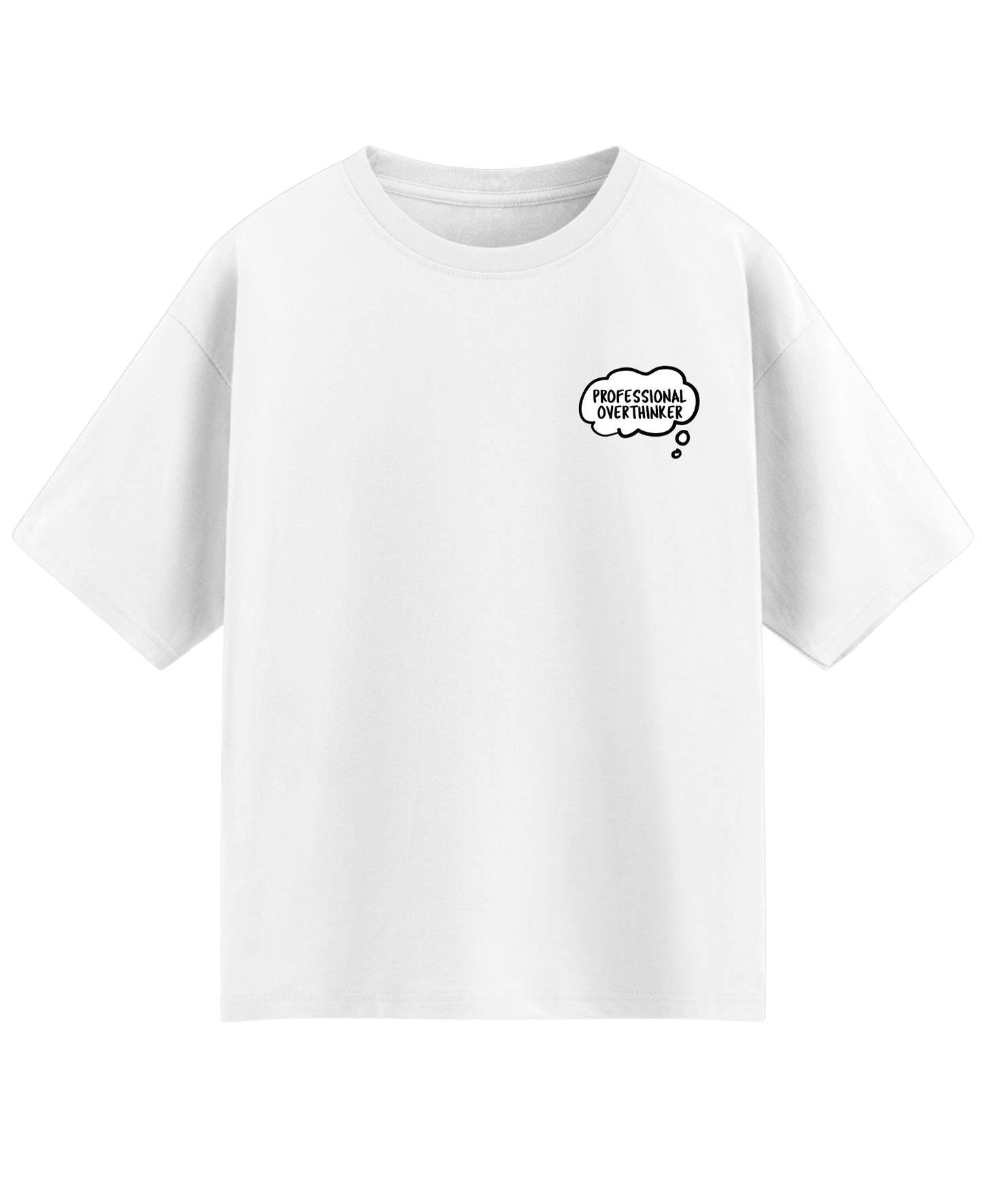 White Oversized T-shirt Front Design