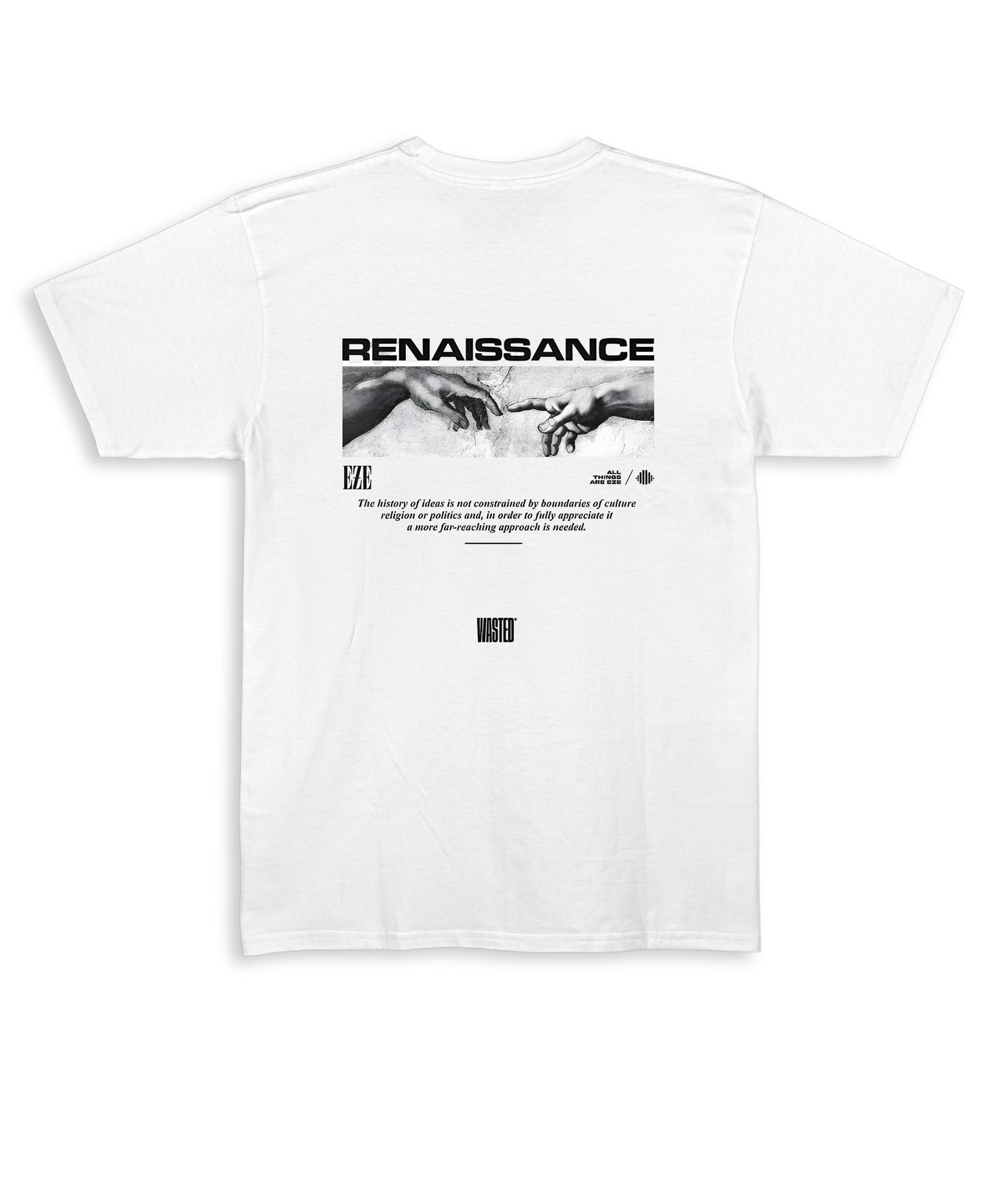 White Regular Fit T-shirt Back Design