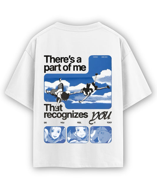 White Oversized T-shirt Back Design