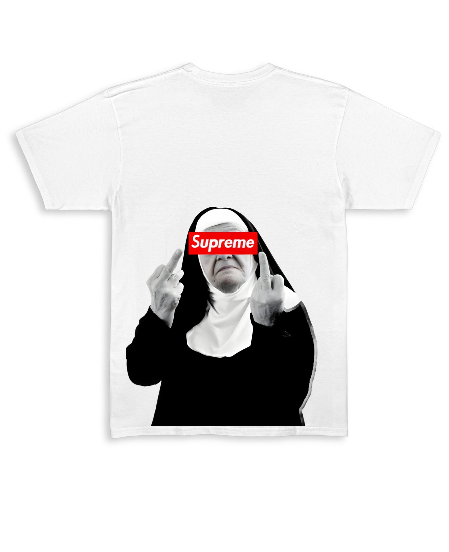 White Regular Fit T-shirt Back Design