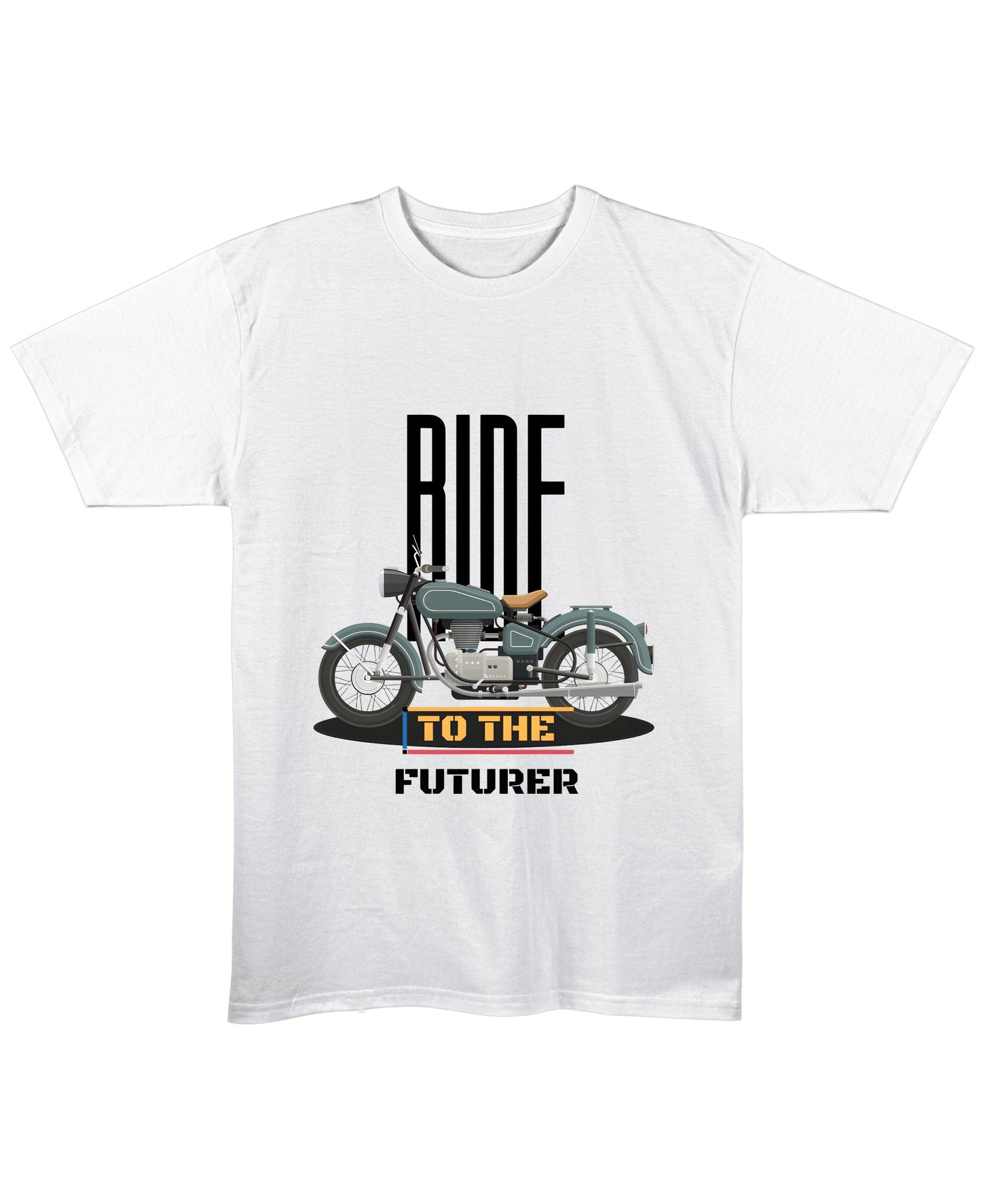 White Regular Fit T-shirt Front Design