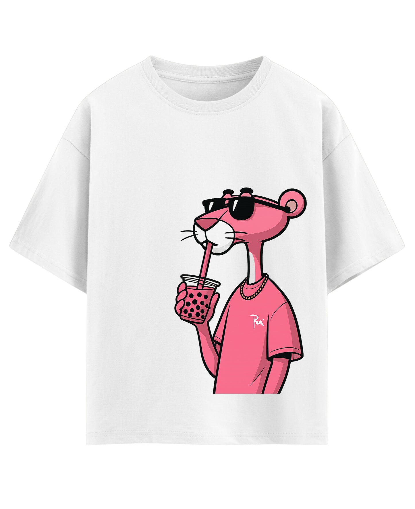 White Oversized T-shirt Front Design