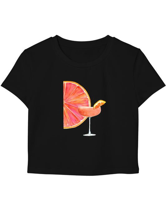 Black Baby Tee Front Design