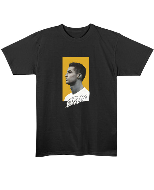 Black Regular Fit T-shirt Front Design