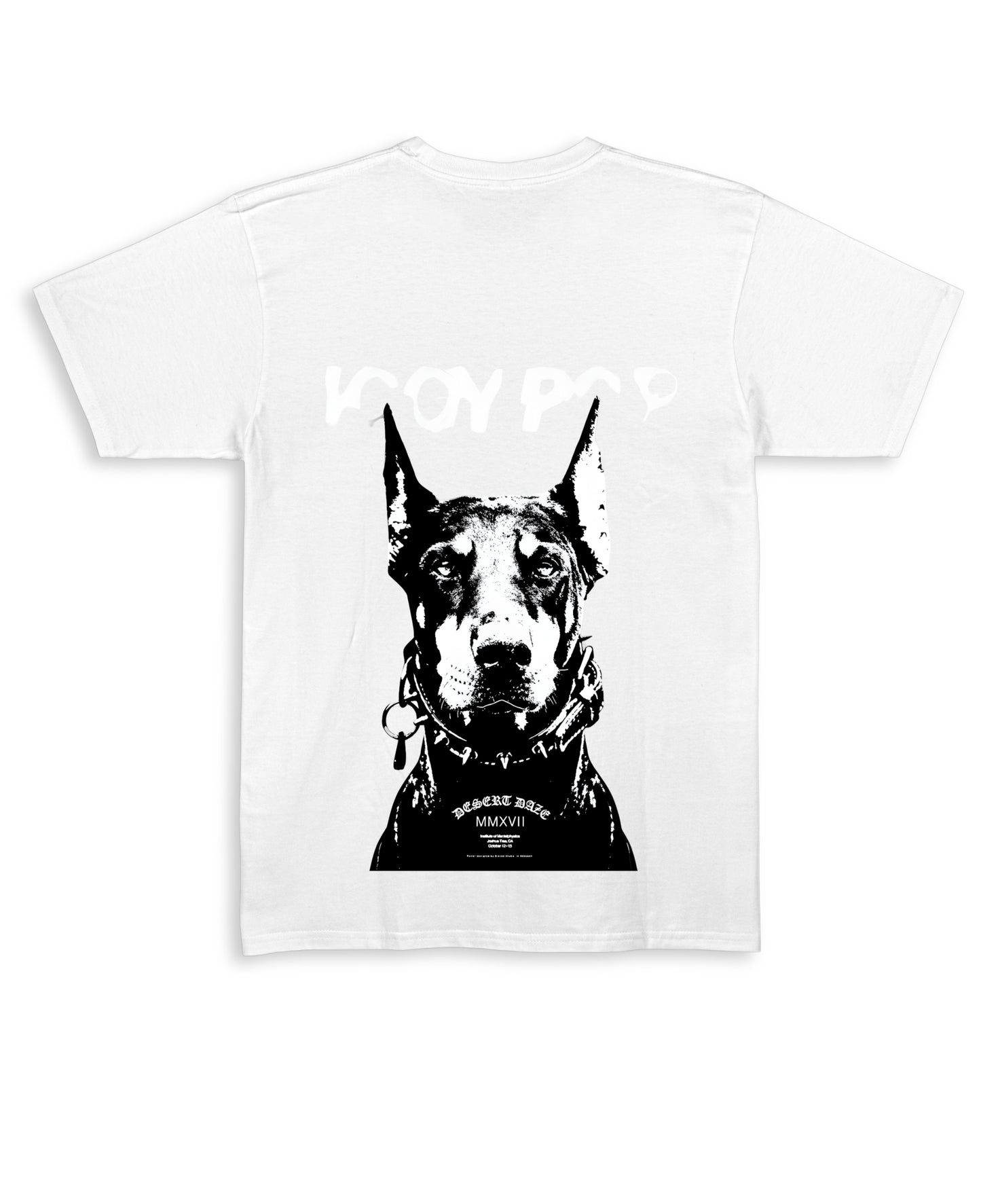 White Regular Fit T-shirt Back Design
