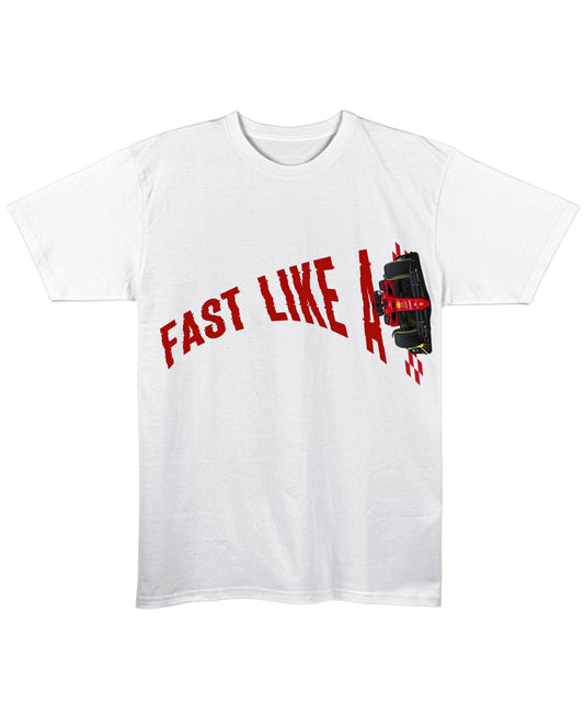White Regular Fit T-shirt Front Design