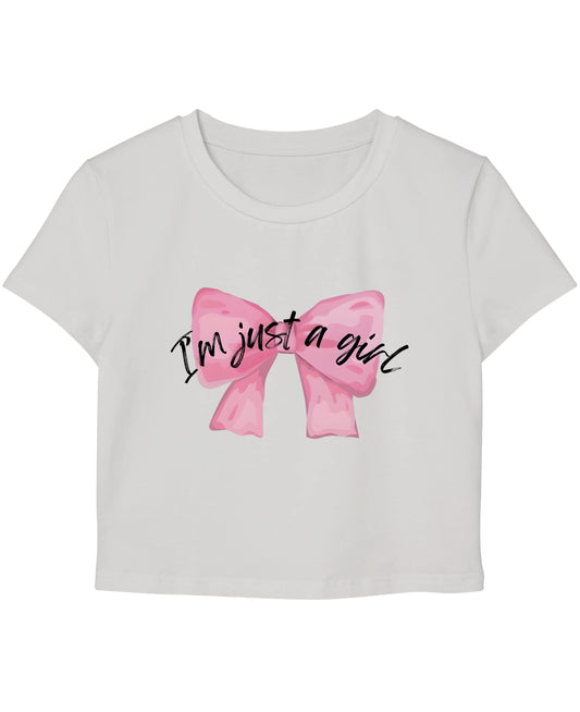 White Baby Tee Front Design