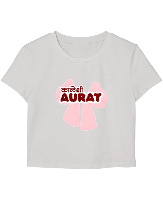White Baby Tee Front Design