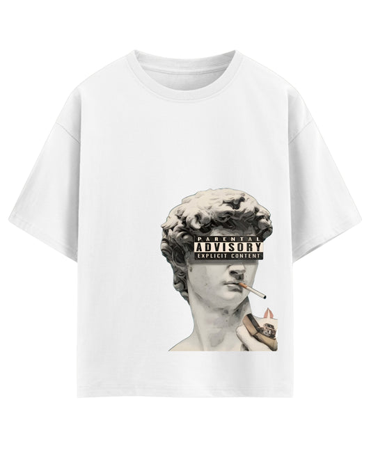 White Oversized T-shirt Front Design