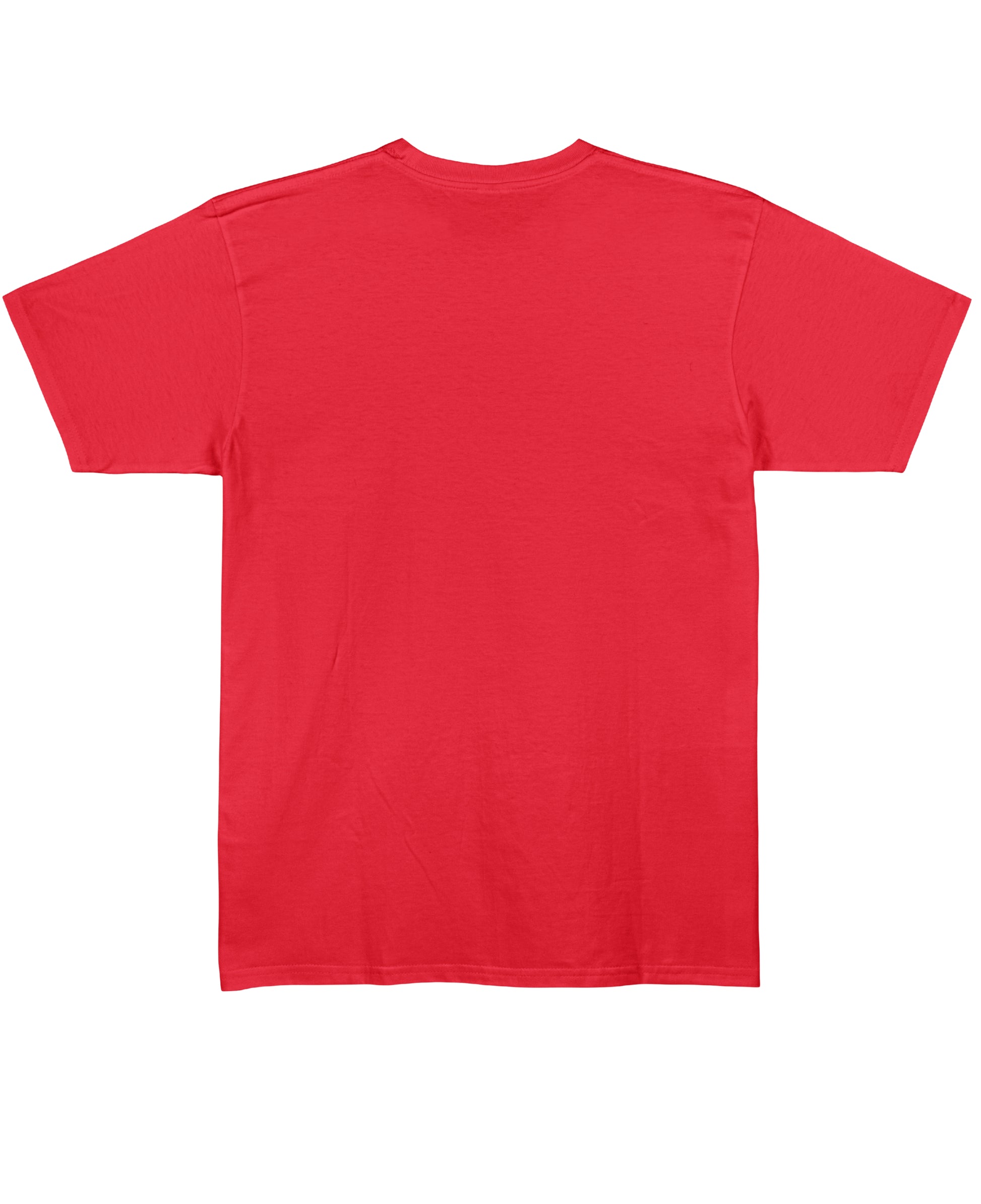 Red Regular Fit T-shirt Back Design