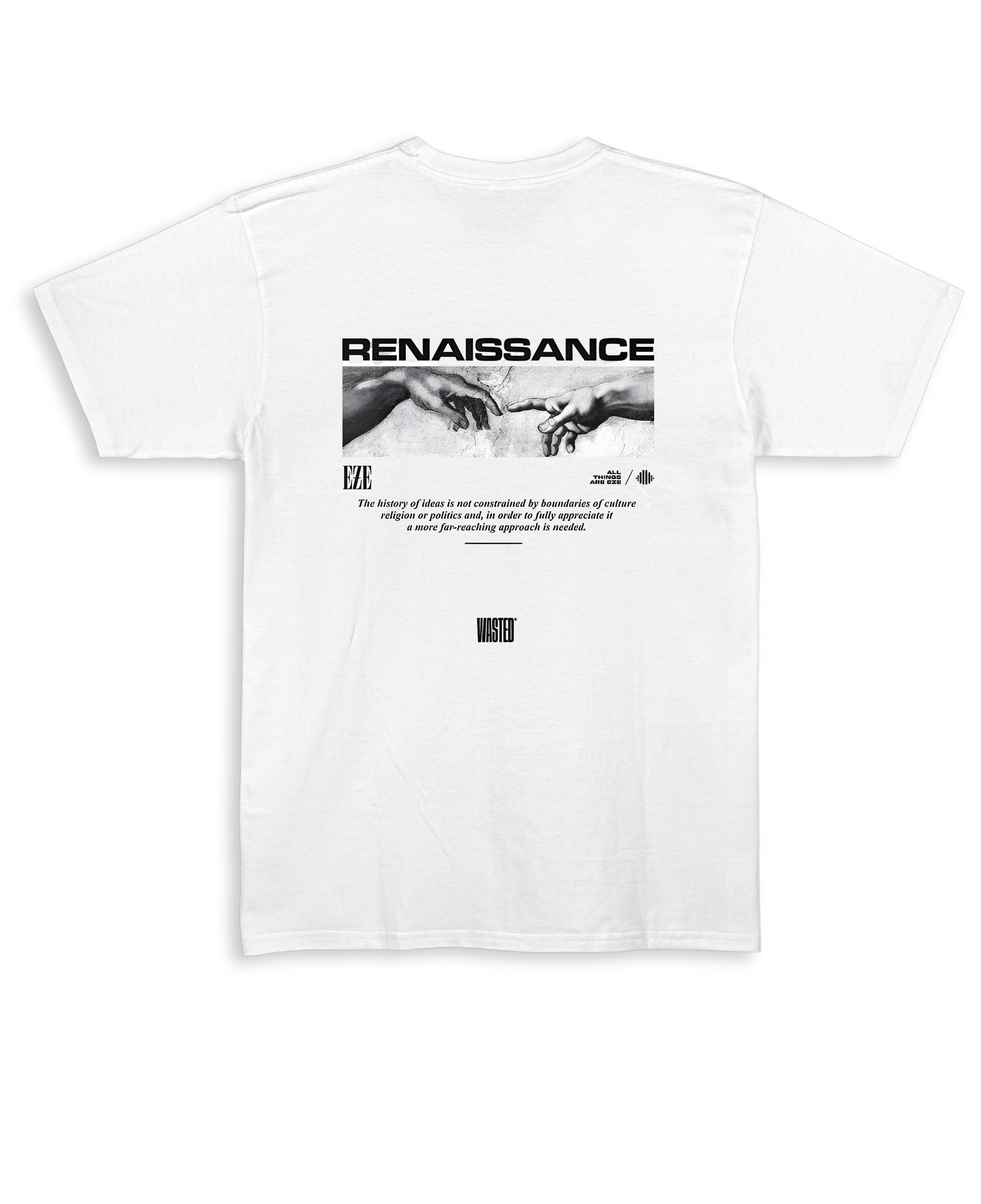White Regular Fit T-shirt Back Design
