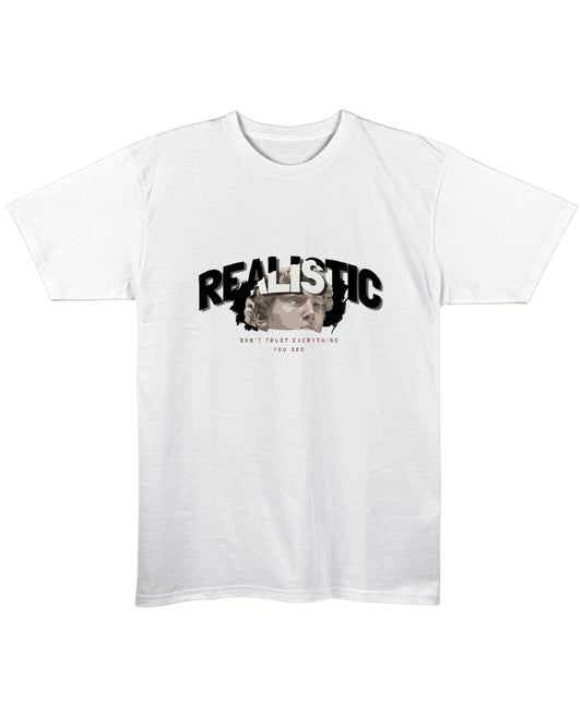 White Regular Fit T-shirt Front Design