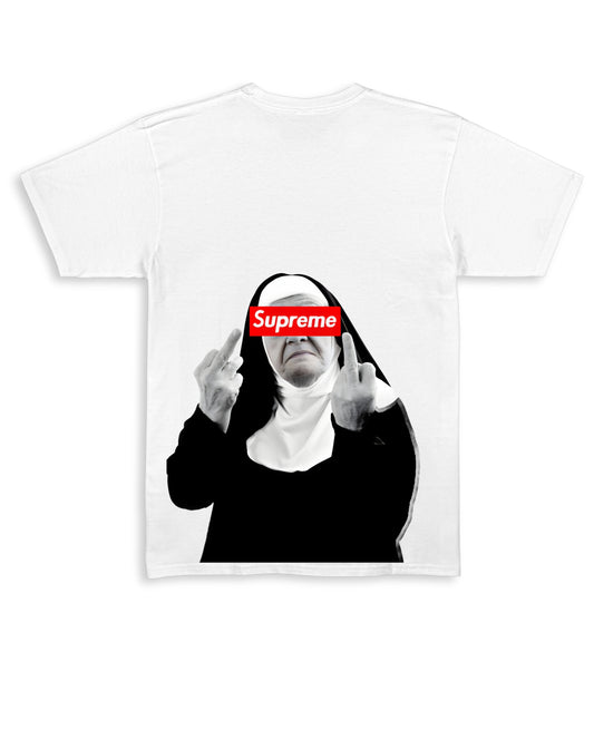 White Regular Fit T-shirt Back Design