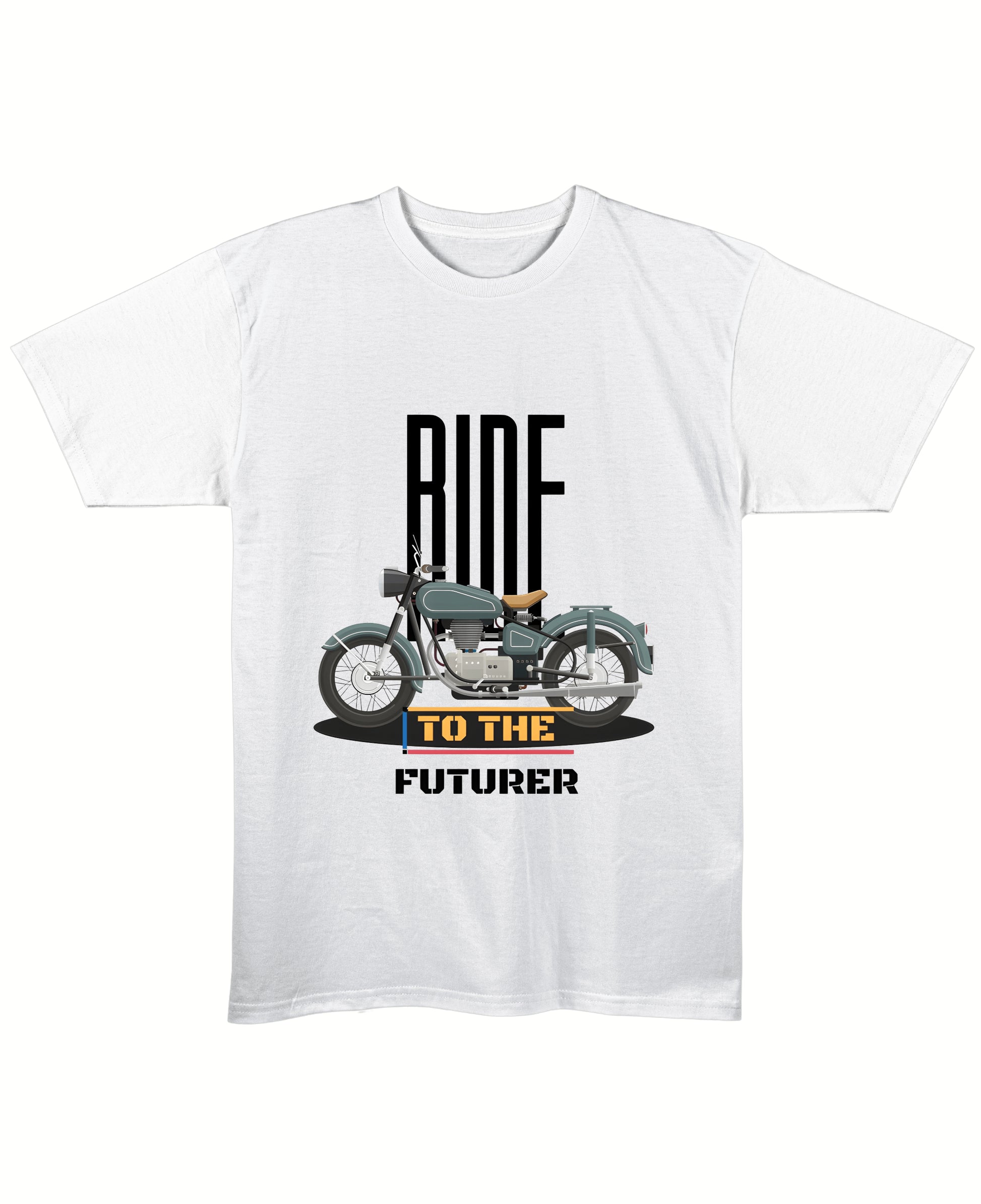 White Regular Fit T-shirt Front Design