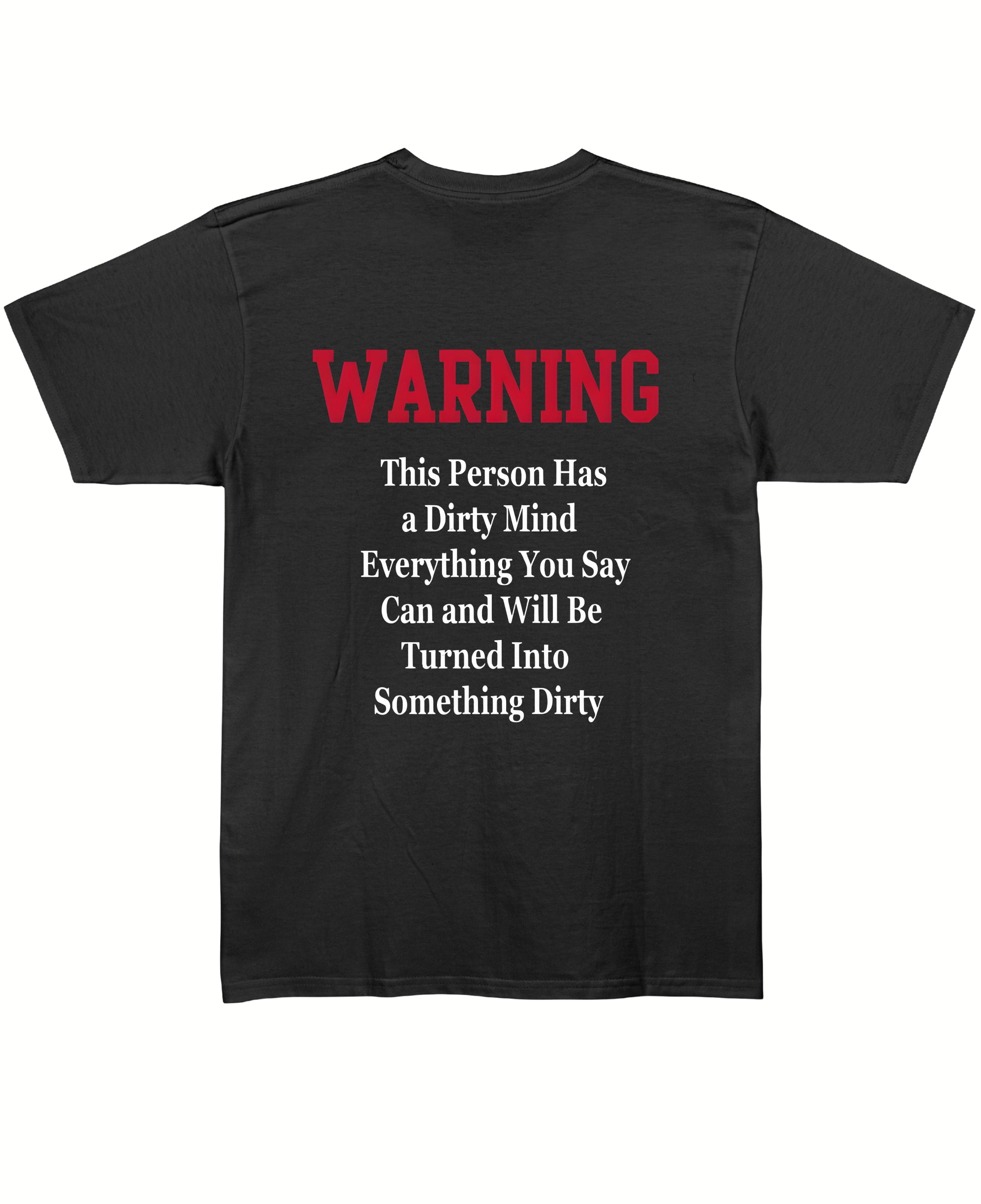Black Regular Fit T-shirt Back Design