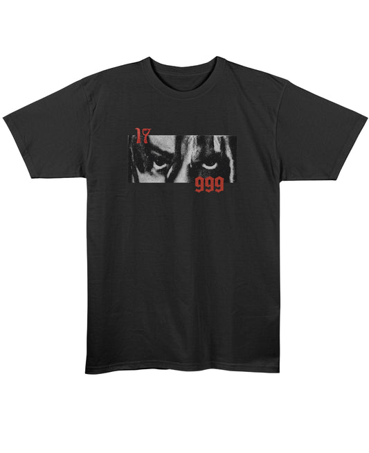 Black Regular Fit T-shirt Front Design